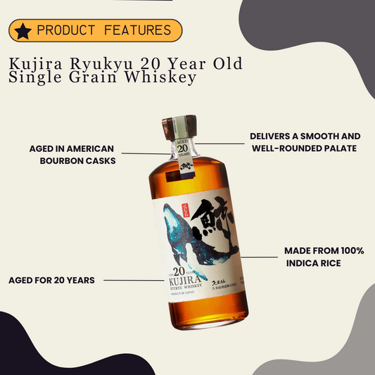 Kujira Ryukyu 20 Year Old Single Grain Whiskey 750ml