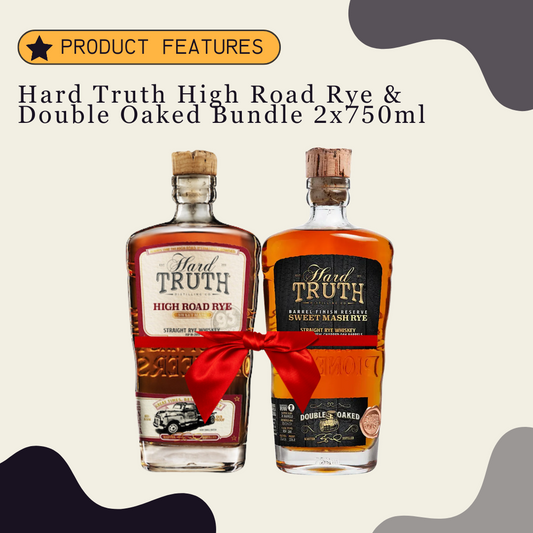 Hard Truth High Road Rye & Double Oaked Bundle 2x750ml