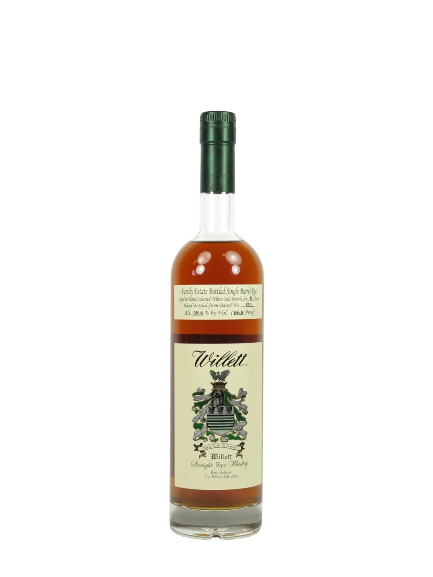 Willett 6 Years Family Estate Single Barrel Rye 116.8 Proof 750ml
