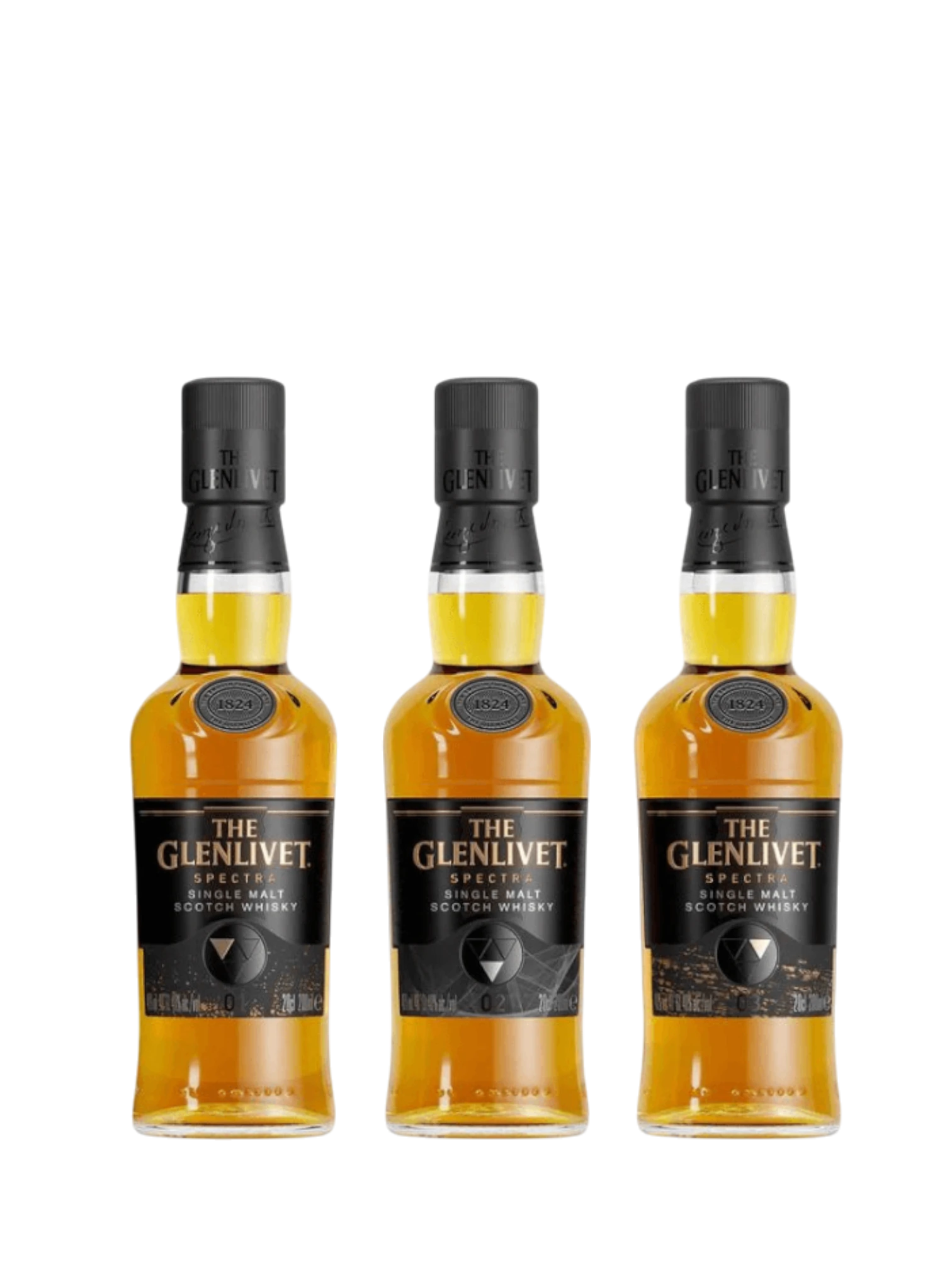 The Glenlivet Single Malt Scotch Spectra 200Mlx3
