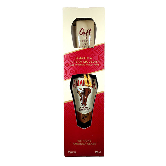 Amarula Cream Liqueur Gift Pack With Elephant Glass 750ml