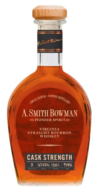 A. Smith Bowman 9 Year Old -Batch #3 Cask Strength Bourbon Whiskey (135.1 Proof) 750ml