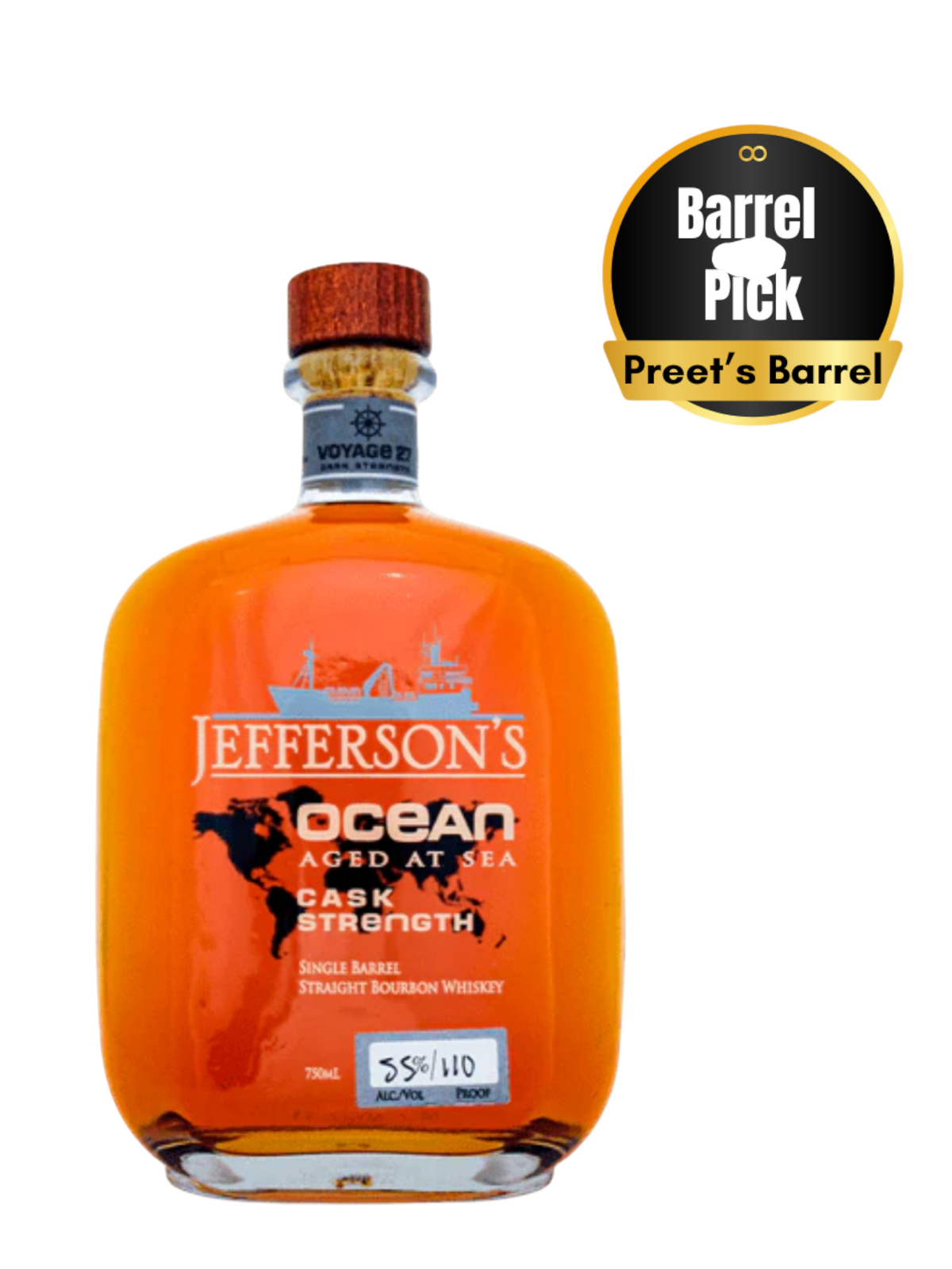 Jeffersons Ocean Aged At Sea Cask Strength 750ml