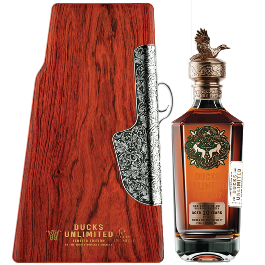 World Whiskey Society Special Edition 10 Yeras Old Ducks Unlimited Kentucky Straight Bourbon Whiskey 750ML