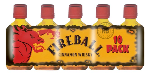 Fireball Cinnamon Whiskey 50ml 10packs