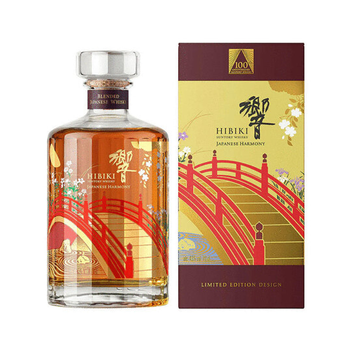 Hibiki 'Japanese Harmony' 100th Anniversary Limited Edition Design Blended Whisky 750ml,.