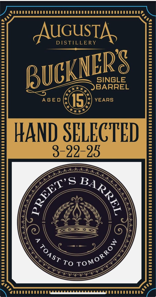 Augusta Buckner's Single Barrel  Aged 15 Years 750ml