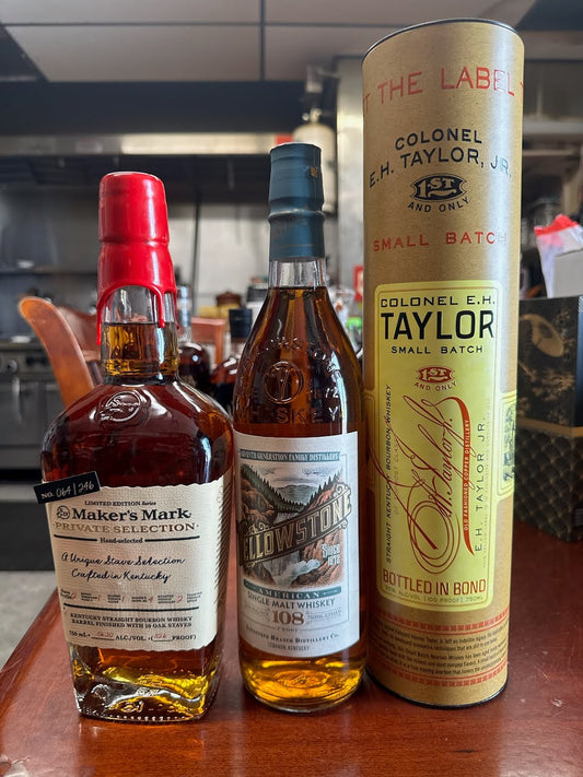 Maker's Mark, Yellowstone, Colonel Taylor Whiskey Bundle