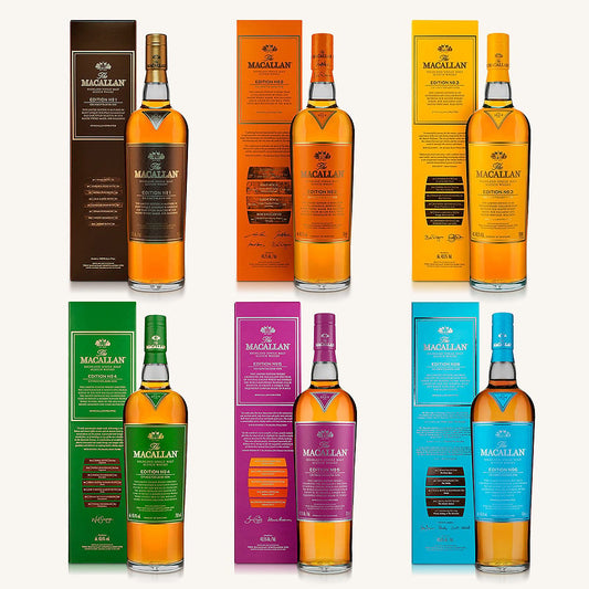 Macallan Edition 1 to 6 Full  Set 750 Ml'..