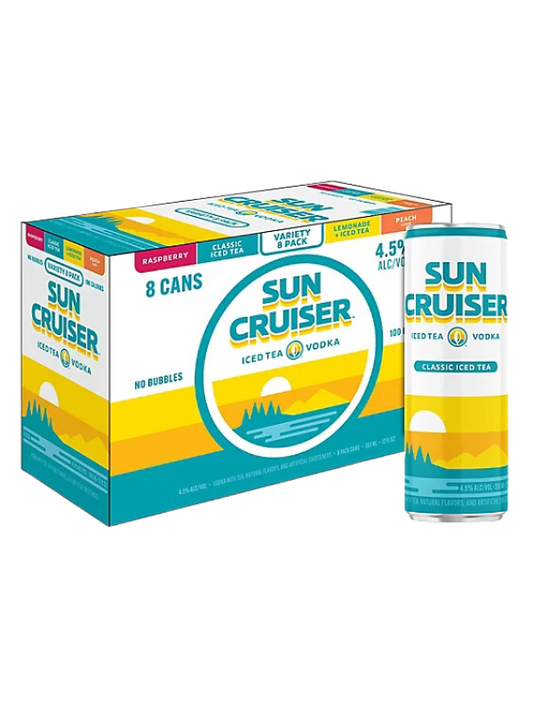 Sun Cruiser Iced Tea Vodka Variety 8x12oz