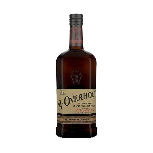 A- Overholt Straight Rye Whiskey Monongahela mash 4 Years old 750ml