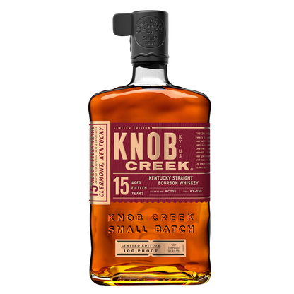 Knob Creek 15 Years Old Limited Edition 100 Proof Kentucky Straight Bourbon Whiskey 750ml