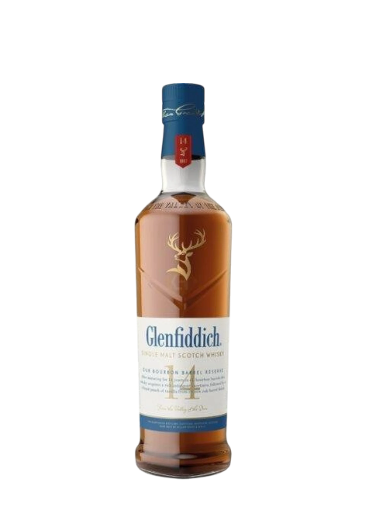 Glenfiddich 14YR Bourbon Barrel Reserve Single Malt Scotch,.