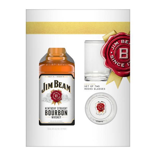 Jim Beam White Label Gift 750ml