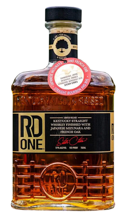 RD One Mizunara and French Oak Cask Bourbon 750ml