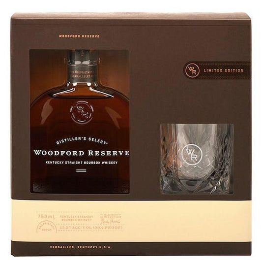 Woodford Reserve Kentucky Straight Bourbon Whiskey W/ Glasses 750ml - Preet's Barrel