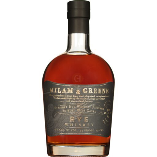 Milam & Greene Straight Rye Whiskey Finished in Port Wine Casks'.