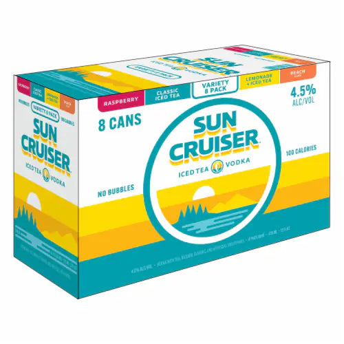 Sun Cruiser Iced Tea Vodka 8pk Varity pk 12oz cans