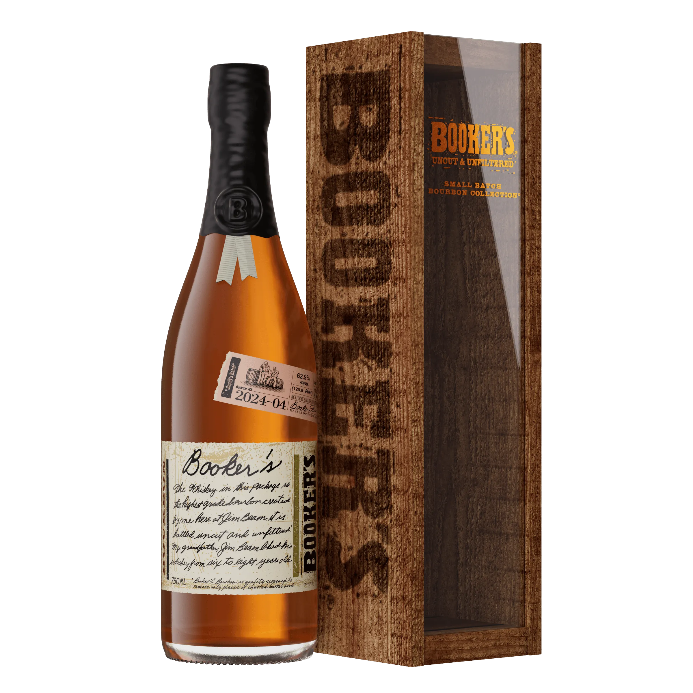 Booker's Uncut and Unfiltered Small Batch 2024-04 750ml – Preet's Booker's Uncut and Unfiltered Small Batch 2024-04 750ml – Preet's