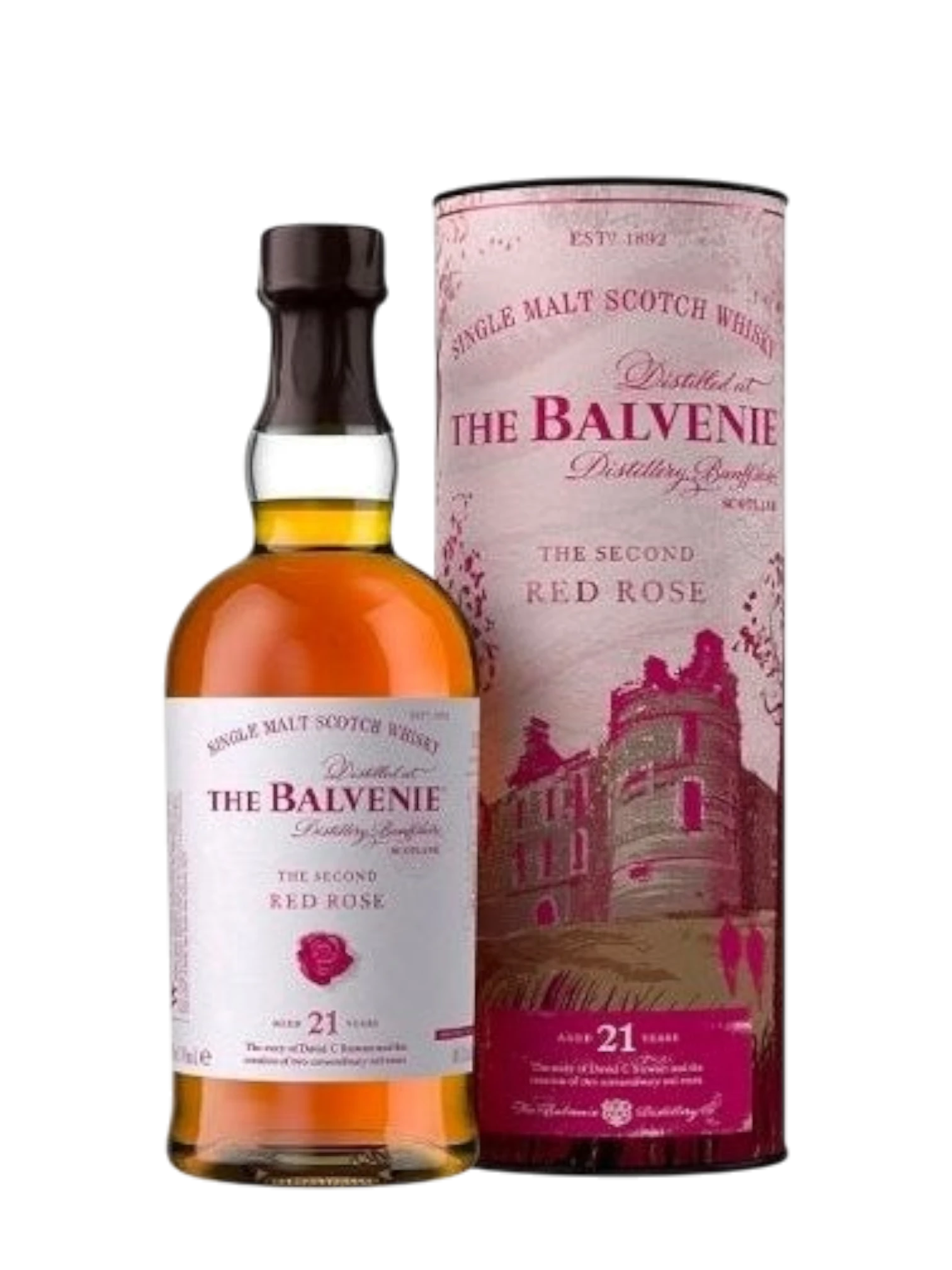 Balvenie Scotch 21 Years Old The Second Red Rose 750ml