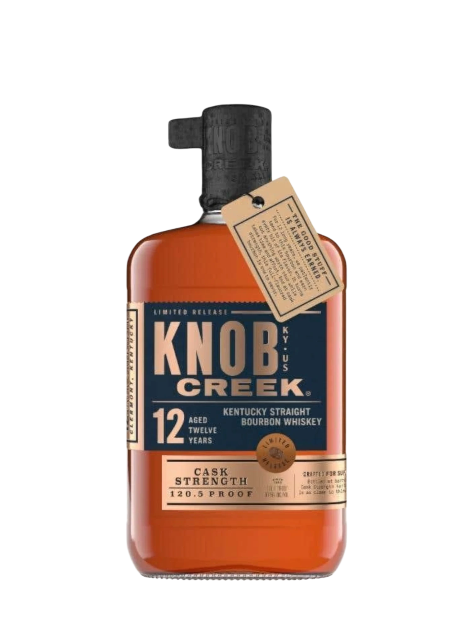 knob creek straight bourbon cask strength small batch limited edition 12 yr 121.2