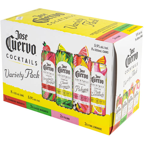 Jose Cuervo Sparkling Cocktail Variety 8 Pack