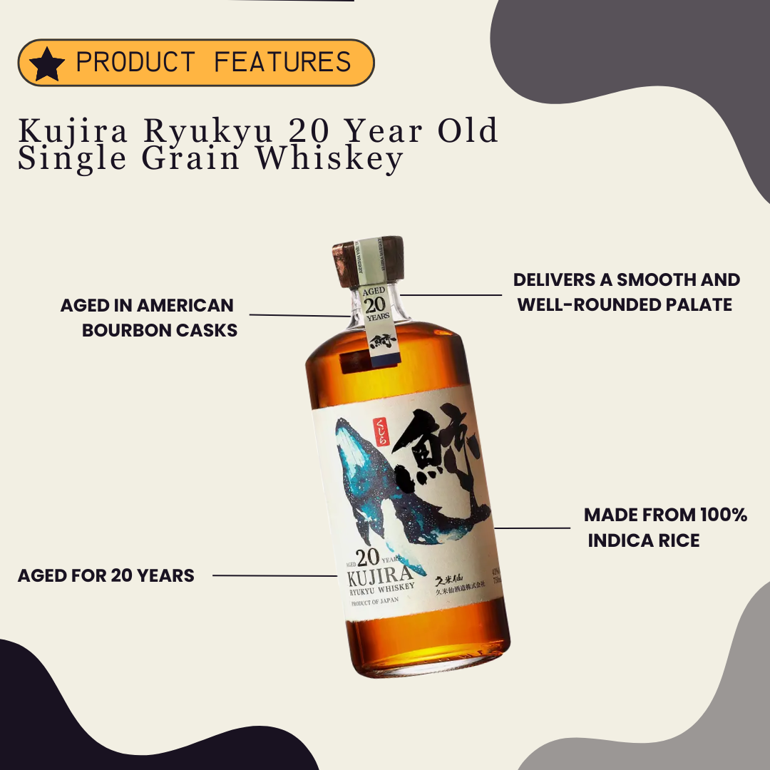 Kujira Ryukyu 20 Year Old Single Grain Whiskey 750ml