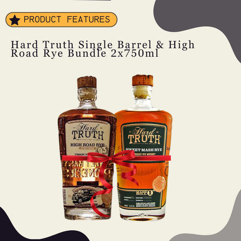 Hard Truth Single Barrel & High Road Rye Bundle 2x750ml