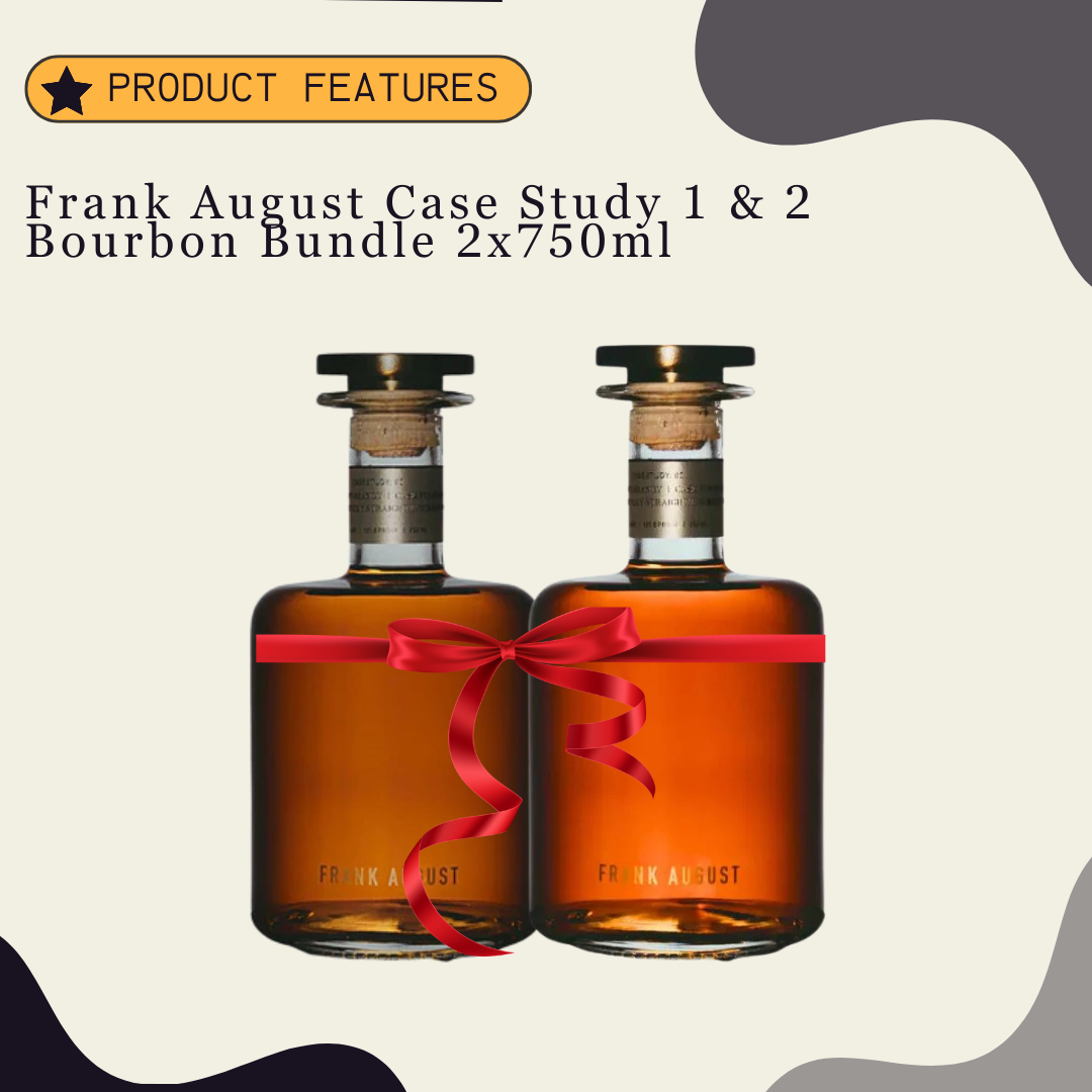 Frank August Case Study 1 & 2 Bourbon Bundle 2x750ml