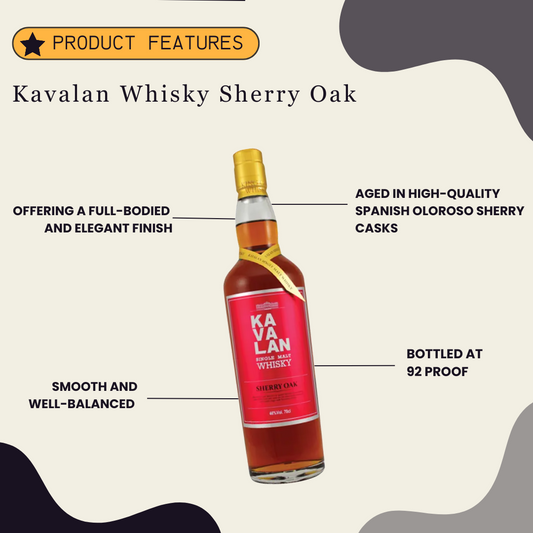 Kavalan Whisky Sherry Oak 750ml