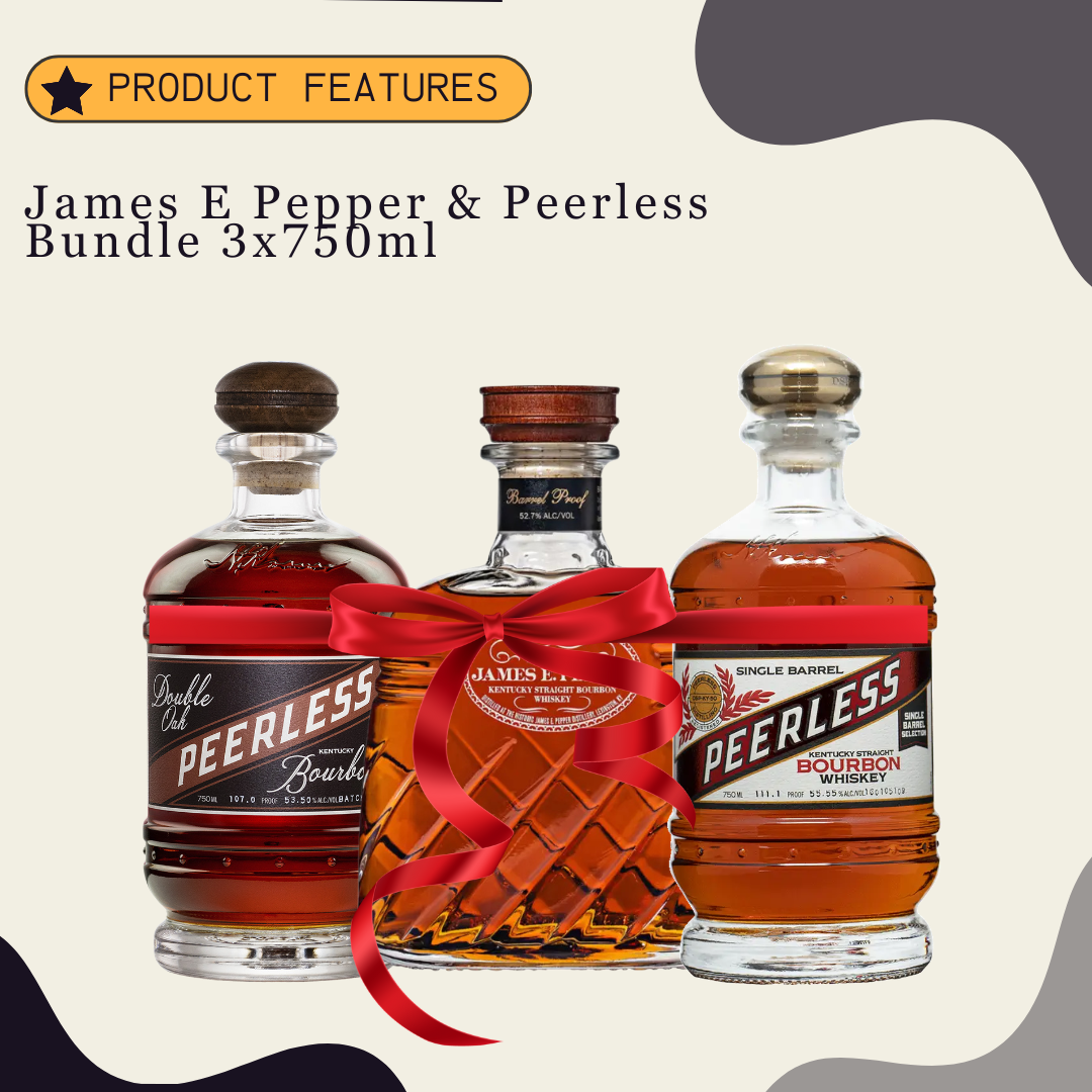 James E Pepper & Peerless bundle 3x750ml