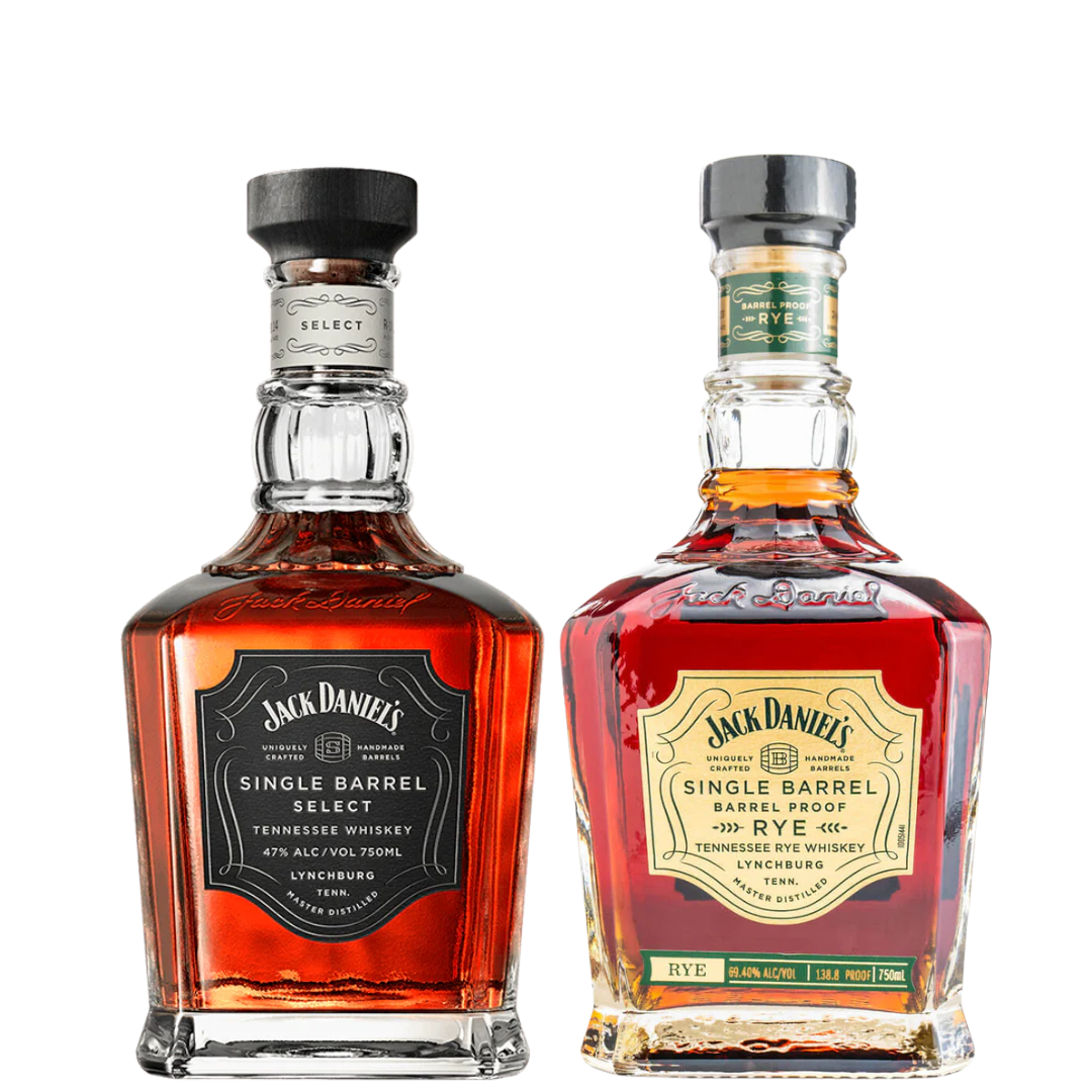 Jack Daniels Single Barrel Store Pick Rye & Bourbon Bundle 2x750ml