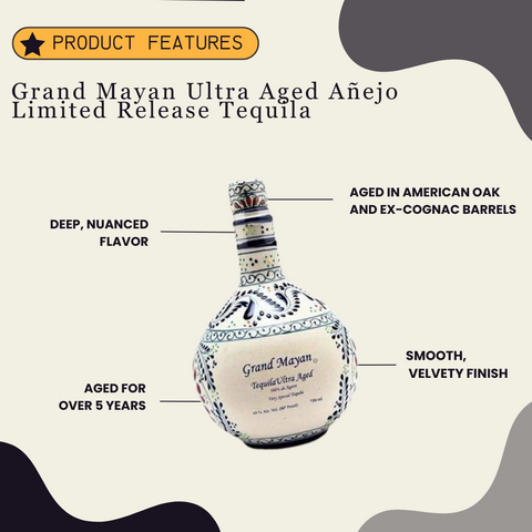 Grand Mayan Ultra Aged Anejo Limited Release B Tequila 750ml