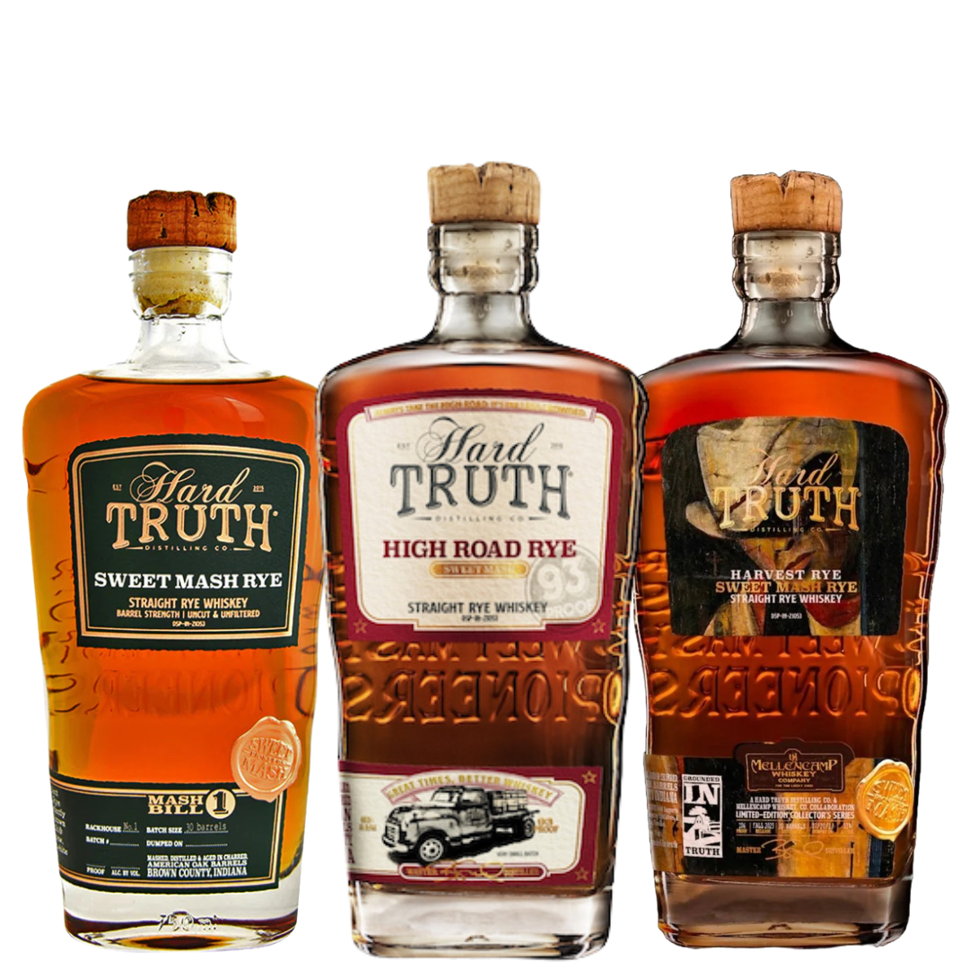 Hard Truth Harvest, Sweet Mash, High Road Rye Bundle 3x750ml