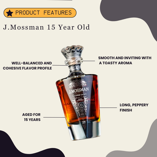 J.Mossman 15 Year Old 750ml