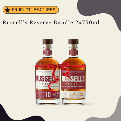 Rusell's reserve Single Barrel & 10 Year Bundle 2x750ml