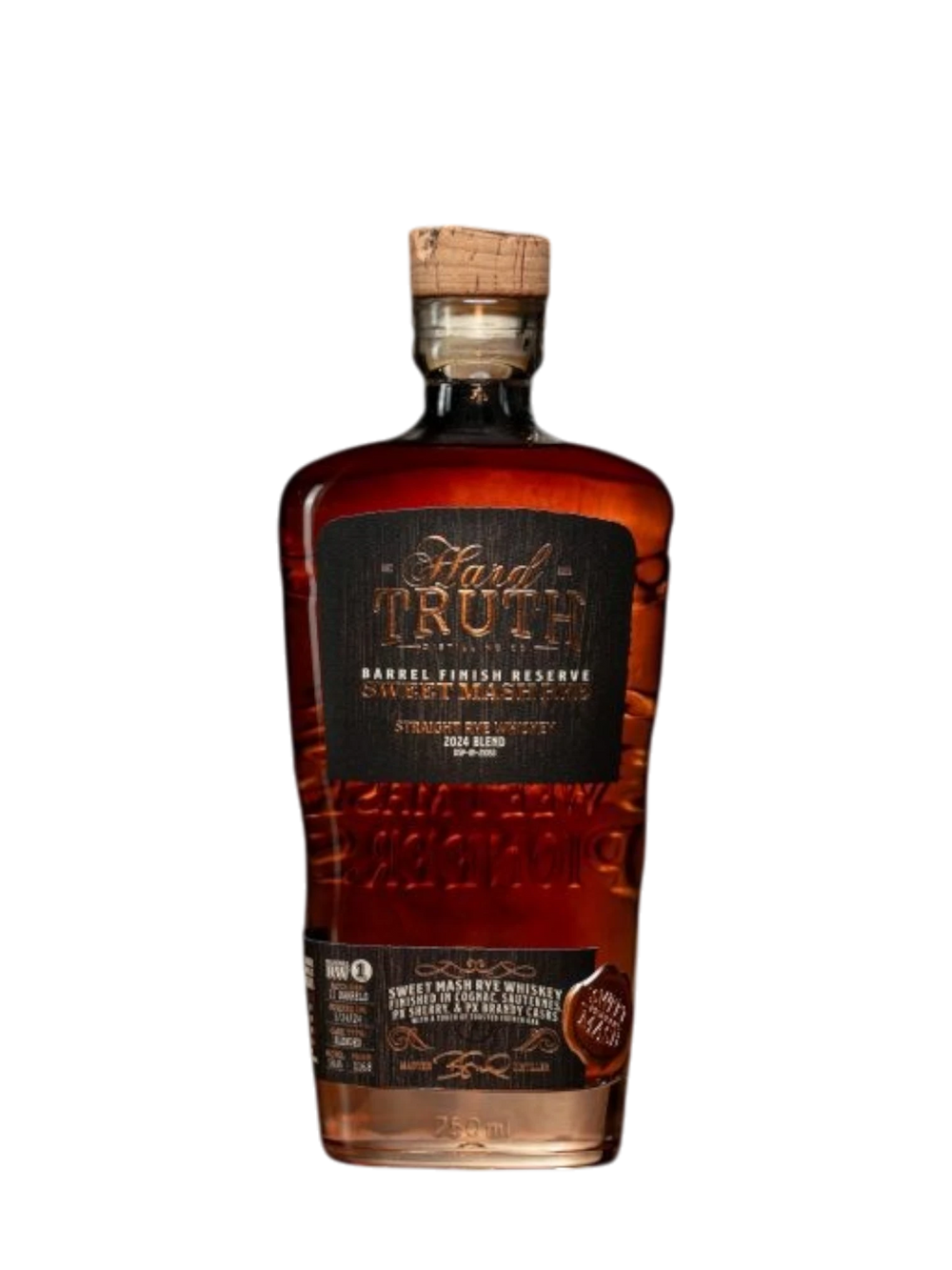 Hard Truth straight Rye Whiskey Sweet Mash Barrel Finish Reserve Blend 116.8