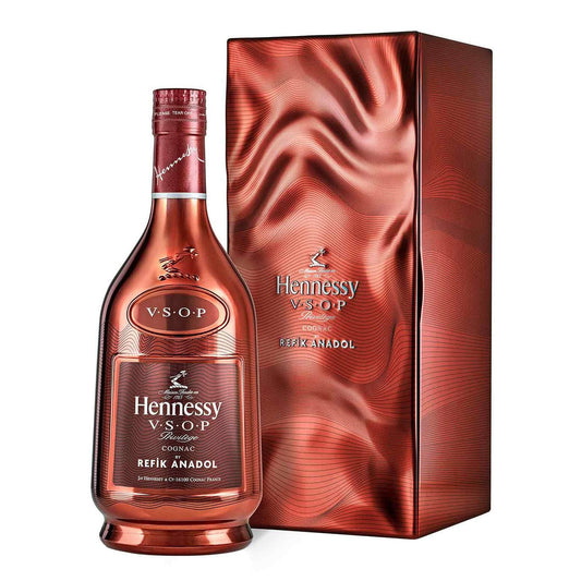 Hennessy  vsop  privilege cognac by refik anadol, 750ml