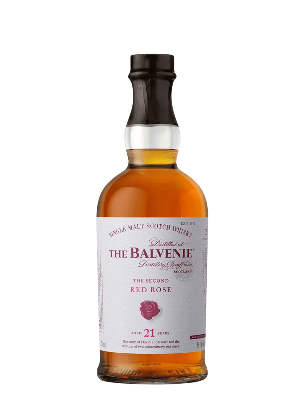 Balvenie Scotch 21 Years Old The Second Red Rose 750ml
