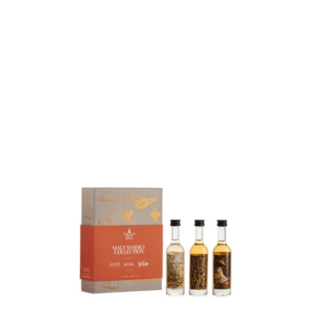 Compass Box Malt Whisky Collection 3 X Bottles The Peat Monster The Spice Tree The Story Of The Spaniard 50ml