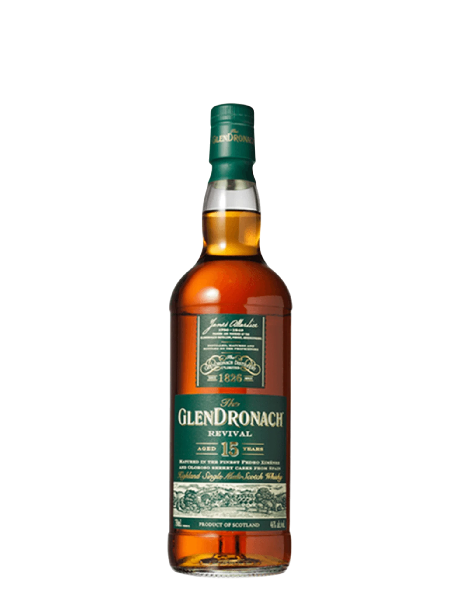 Glendronach Revival 2020 15 Year Highland Single Malt Scotch Whisky 750ml