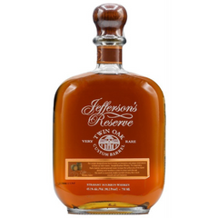 Jefferson S Reserve Kentucky Straight Bourbon Twin Oak Custom Barrel 750ml.