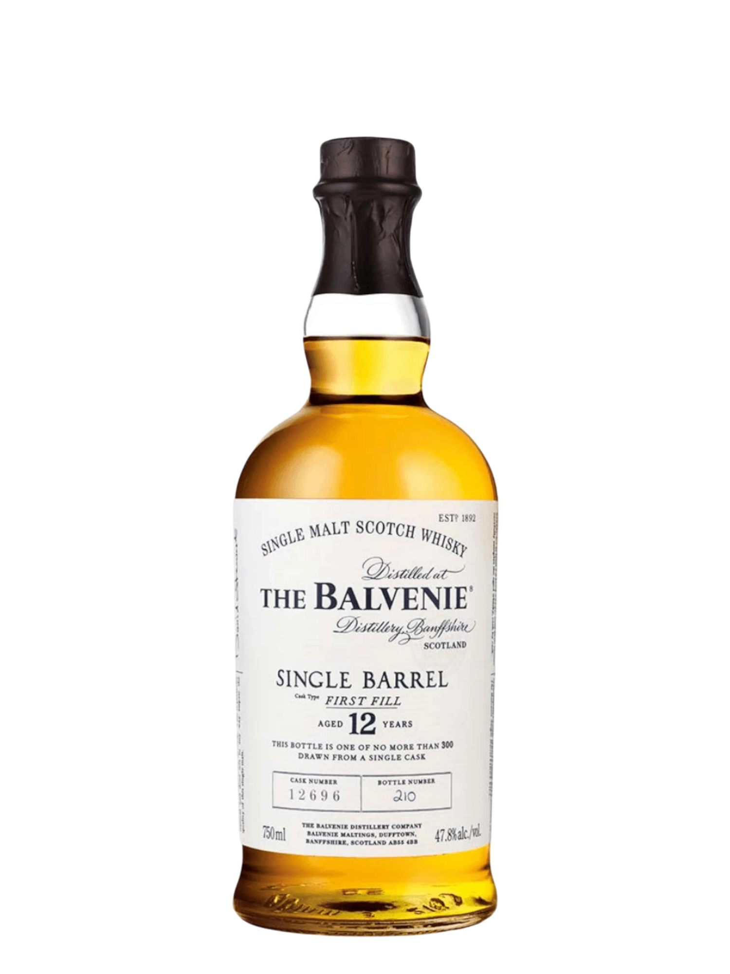 Balvenie 12 Year Old Single Barrel First Fill Whisky 750ml