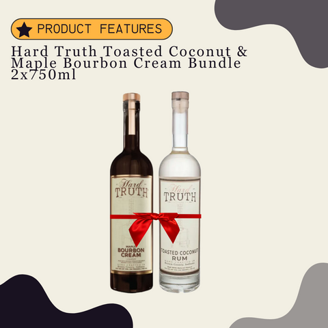 Hard Truth Toasted Coconut & Maple Bourbon Cream Bundle 2x750ml