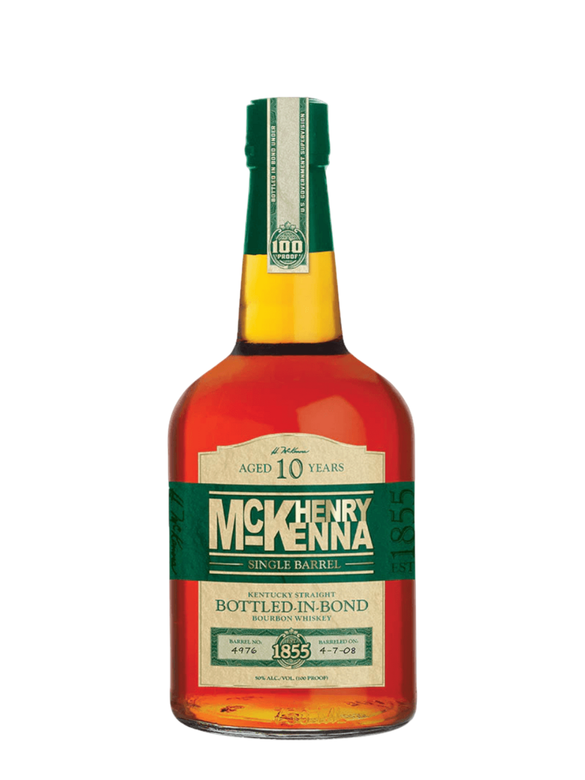 Henry Mckenna 10 Years Old Single Barrel Bourbon 750ml
