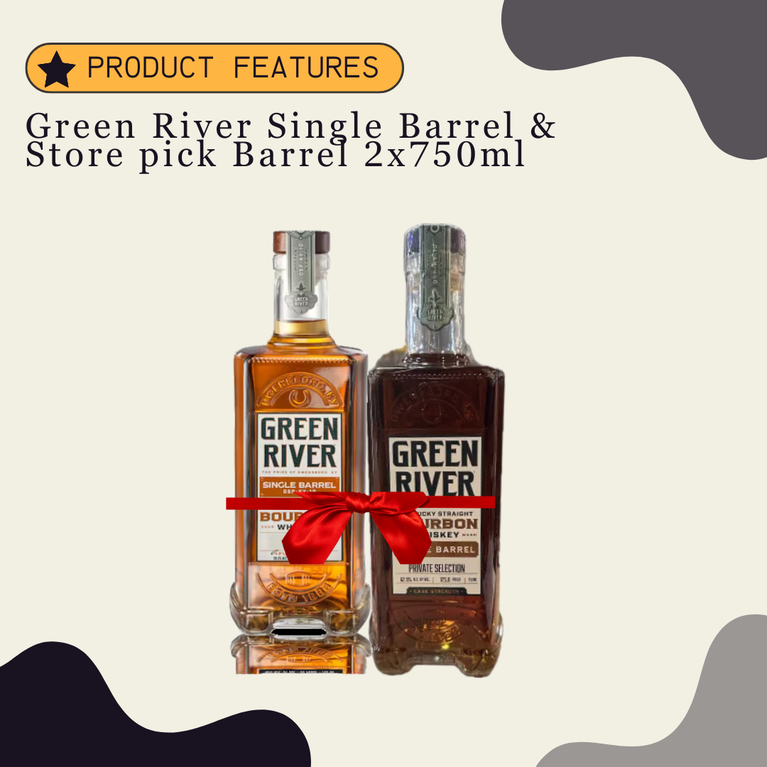 Green River Single Barrel & Store pick Barrel 2x750ml