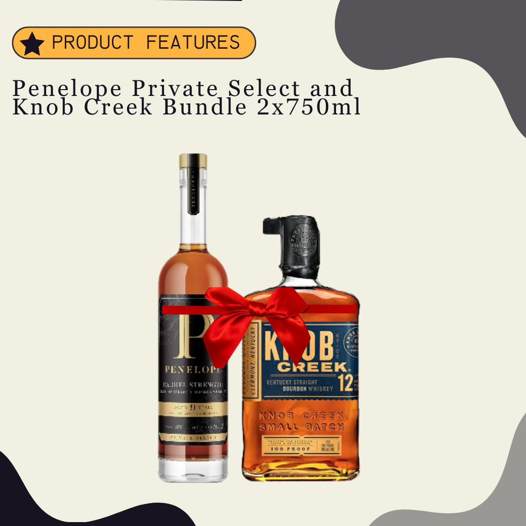 Penelope Private Select and Knob Creek Bundle 2x750ml