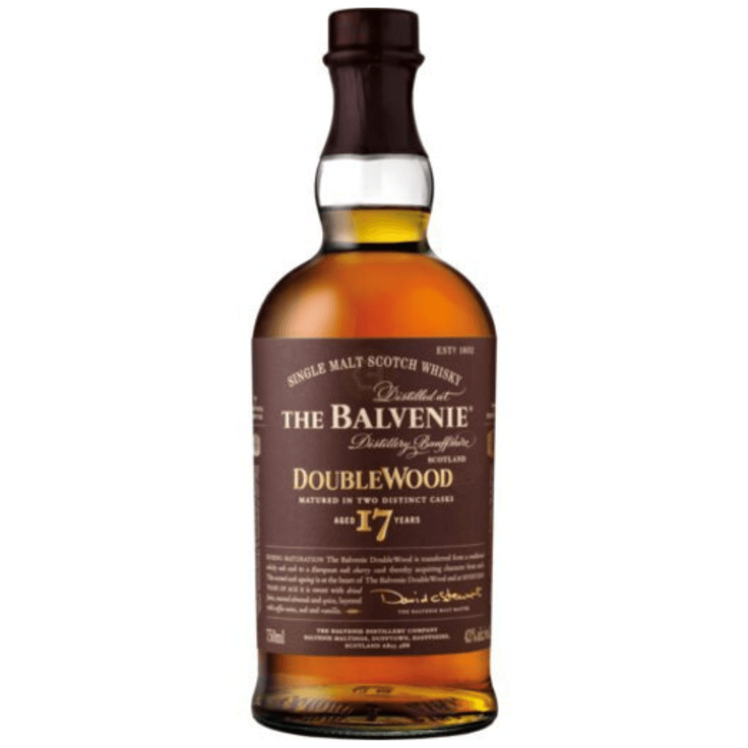 The Balvenie DoubleWood 17 Year Old Single Malt Scotch Whisky'.