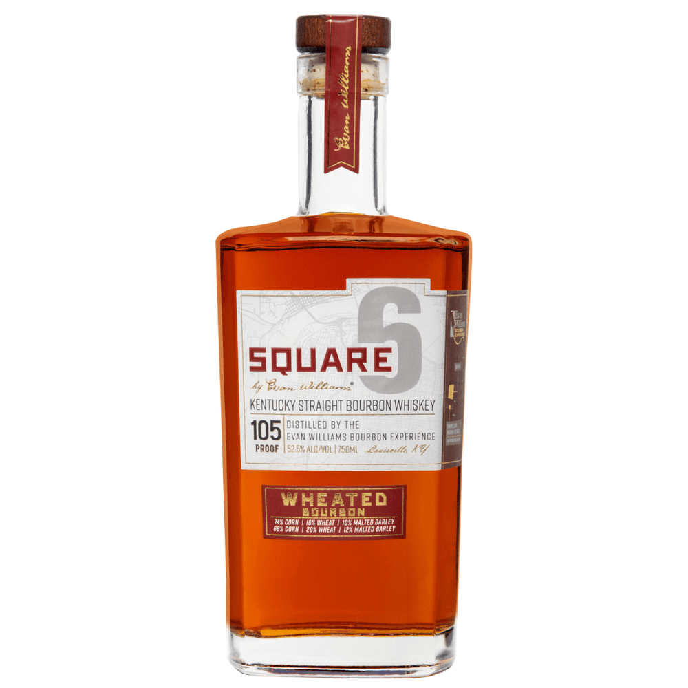 Whiskey: Evan Williams Square 6 Straight Bourbon
