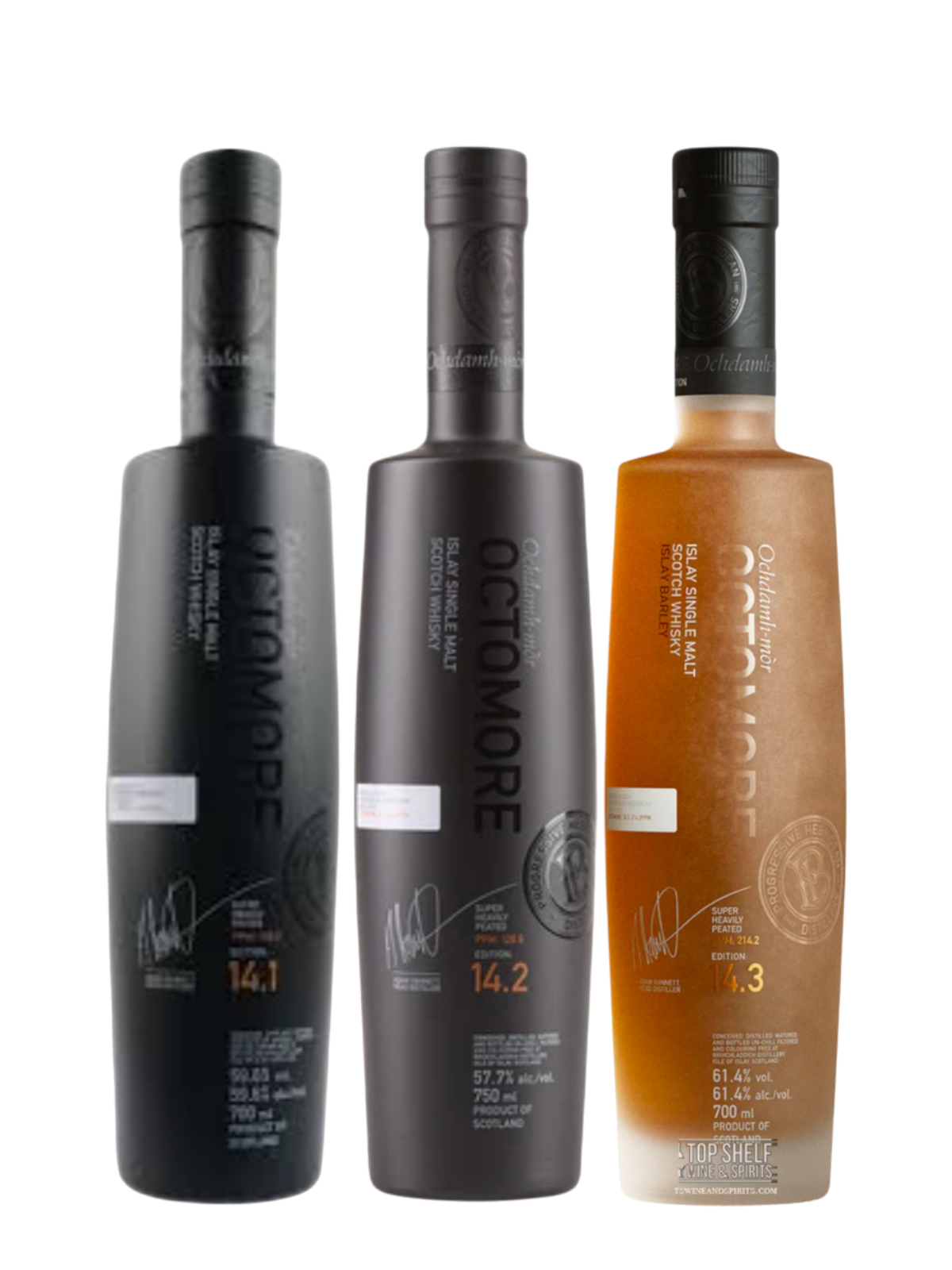 Octomore 14 Series Trio Bundle 3x750ml